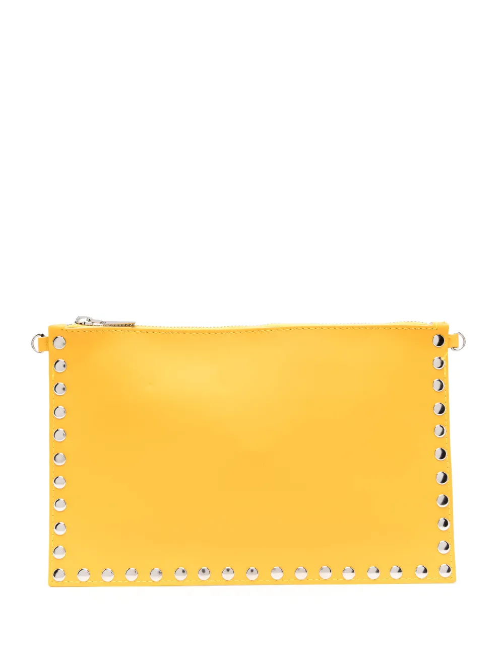 Pre-owned Pierre Cardin 2000s Studded Clutch Bag In Yellow