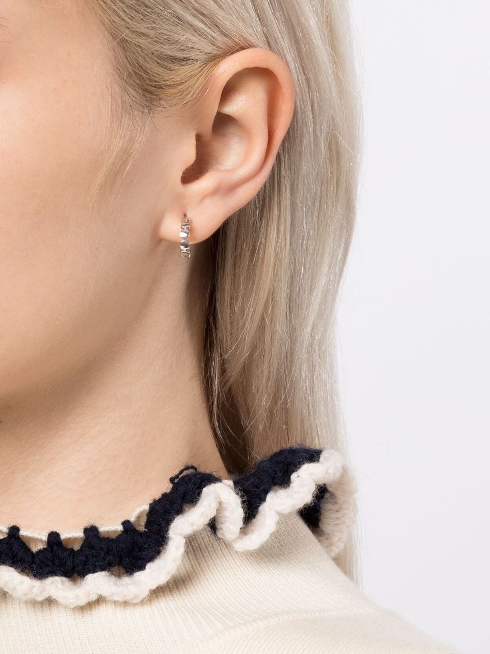 Agnès B. Sterling-silver Sculpted Hoop Earrings - Farfetch