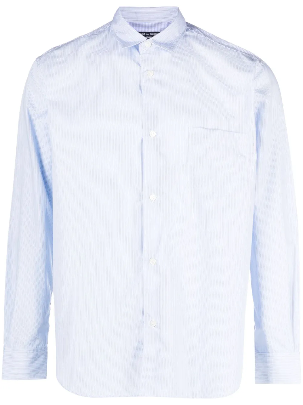 Comme Des Garçons Homme logo-print striped cotton shirt