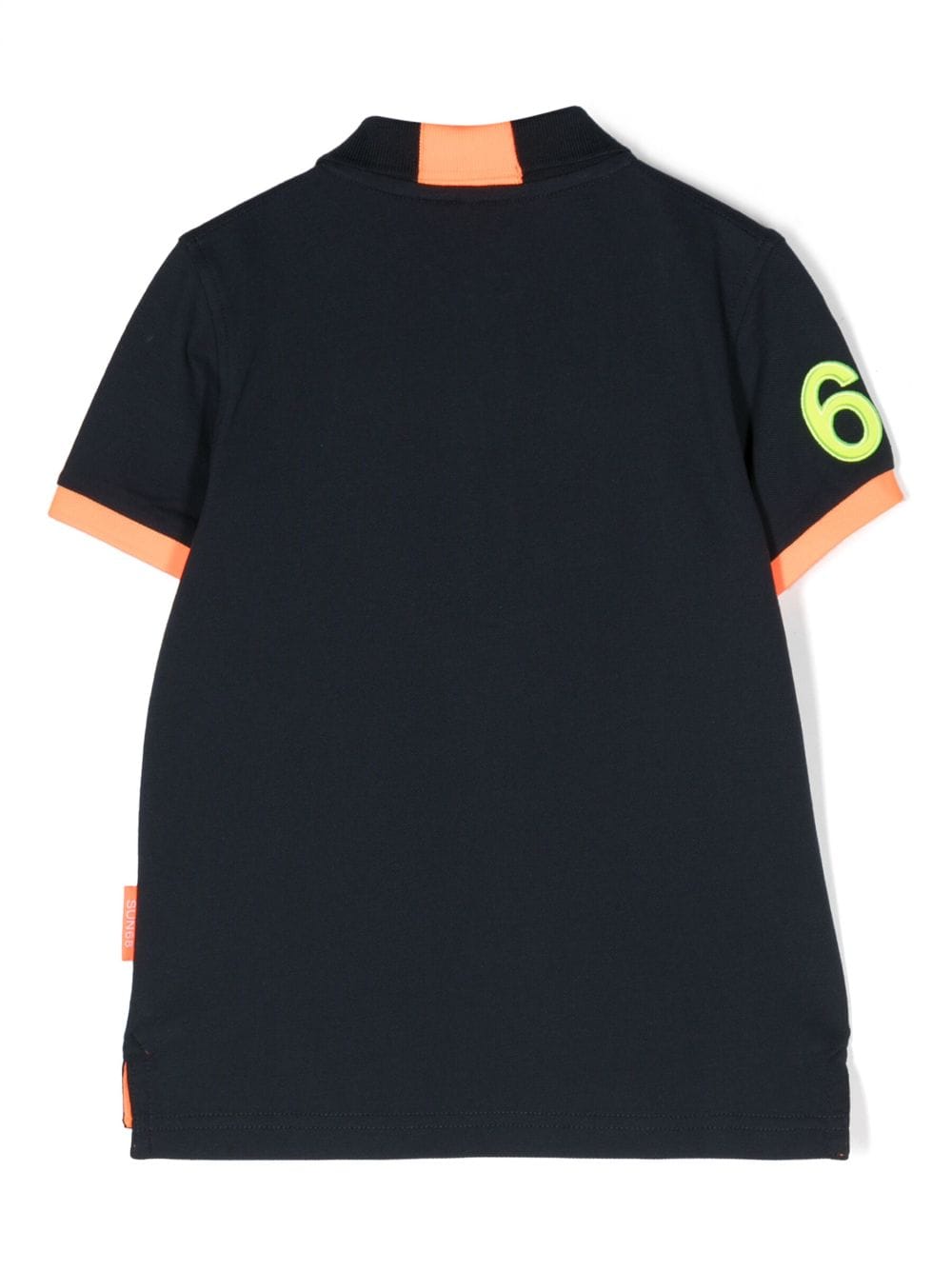Image 2 of Sun 68 logo short-sleeved polo shirt