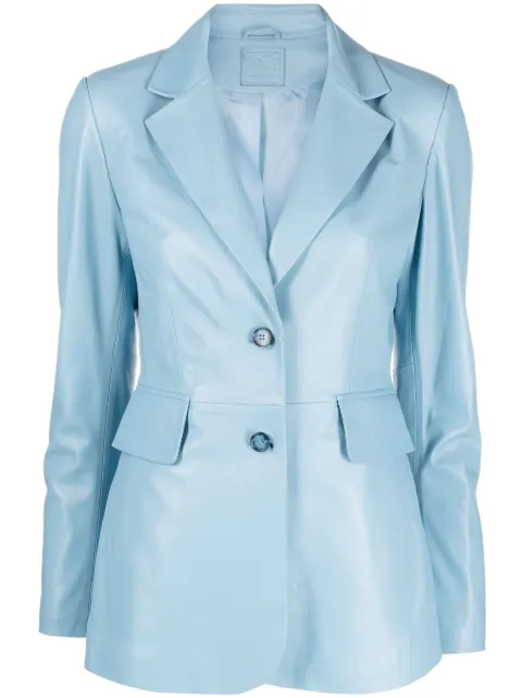 Desa 1972 single-breasted leather blazer