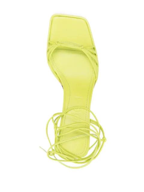 Aeyde lace-up 75mm leather sandals ASTS65TB007 - 3