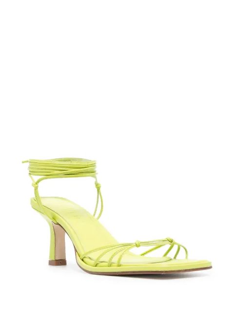 Aeyde lace-up 75mm leather sandals ASTS65TB007 - 1