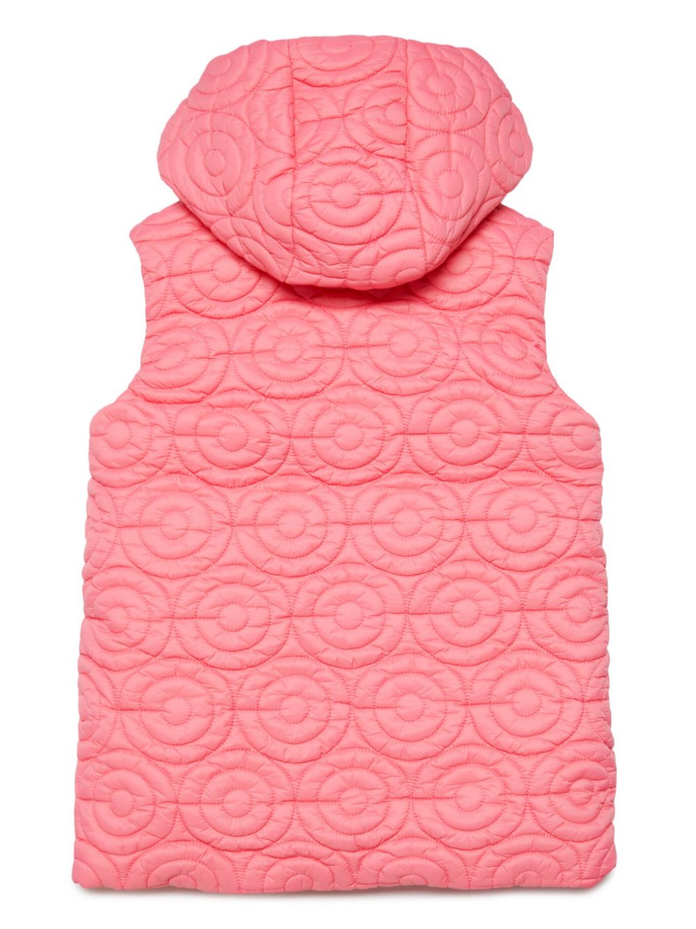 Marni Kids matelassé-effect hooded gillet - Pink