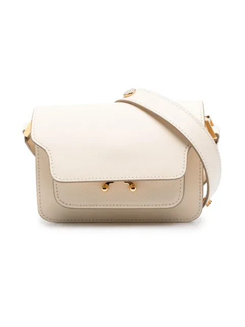 Marni Kids Trunk leather shoulder bag