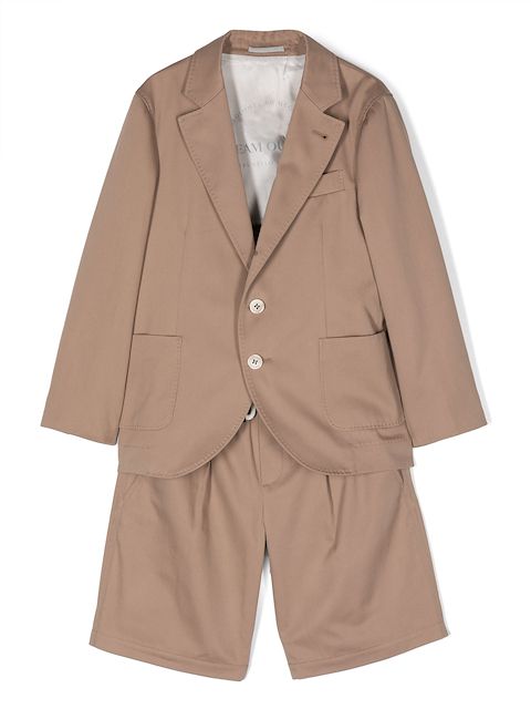 Brunello Cucinelli Kids بدلة قطن قطعتان