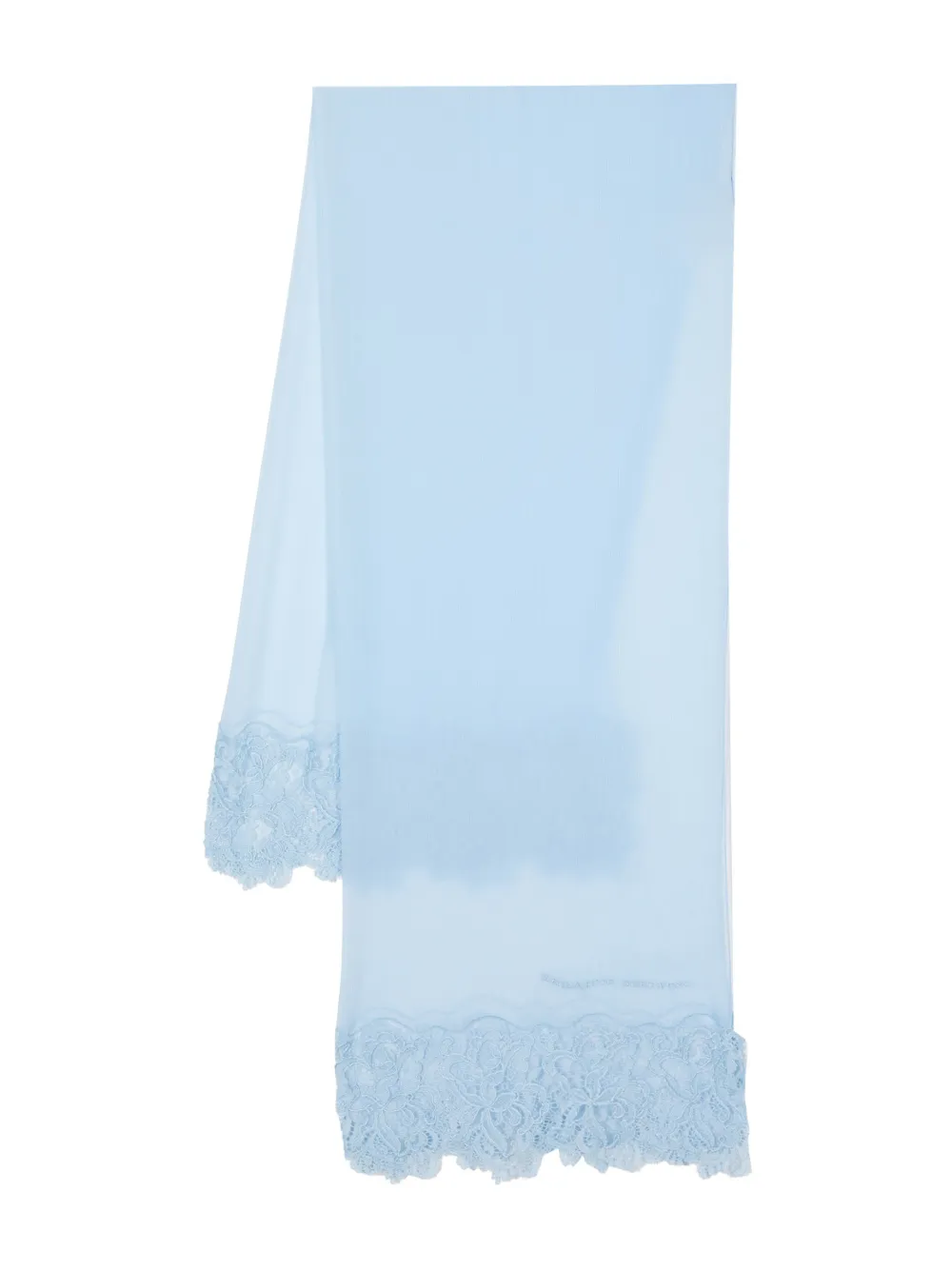 Ermanno Scervino lace-detail sheer silk scarf