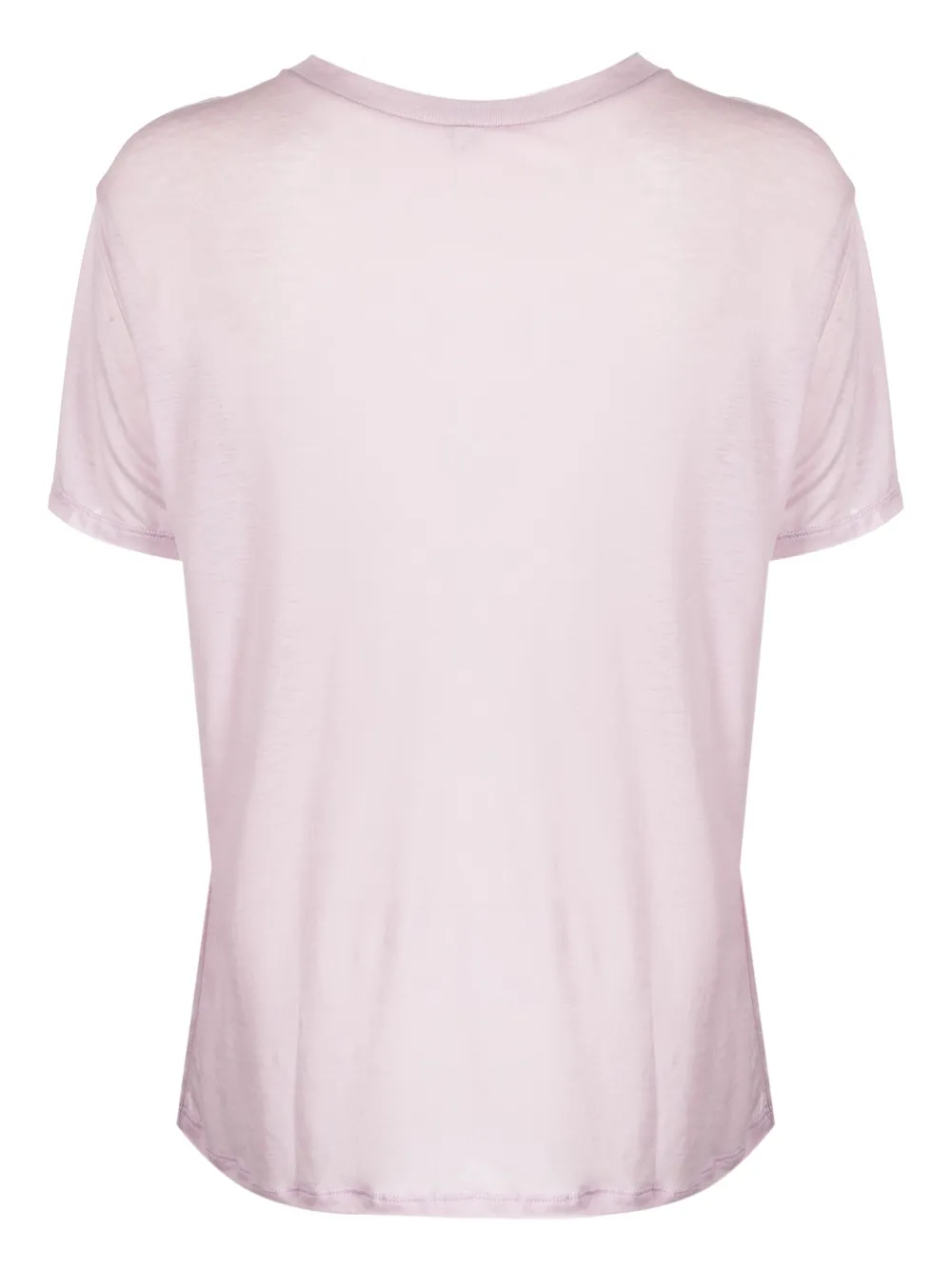 Baserange T-shirt met ronde hals - Paars