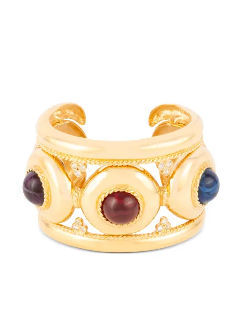 Givenchy Pre-Owned 1980s gemstone-embellished cuff bracelet