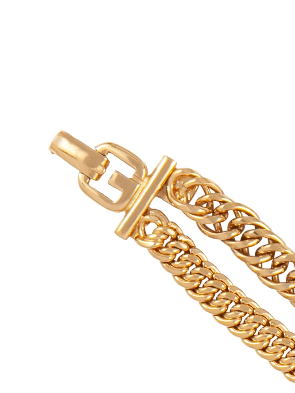 Givenchy Pre-Owned 1990s double curb-chain bracelet | Image 2