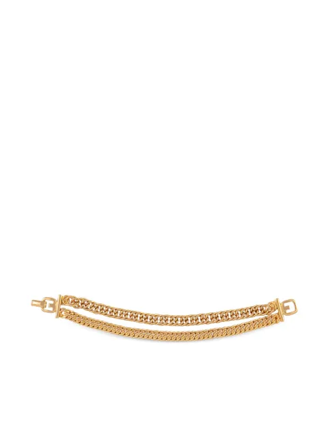 Givenchy Pre-Owned 1990s double curb-chain bracelet