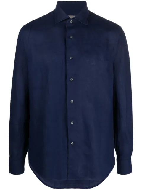 Corneliani long sleeve linen shirt