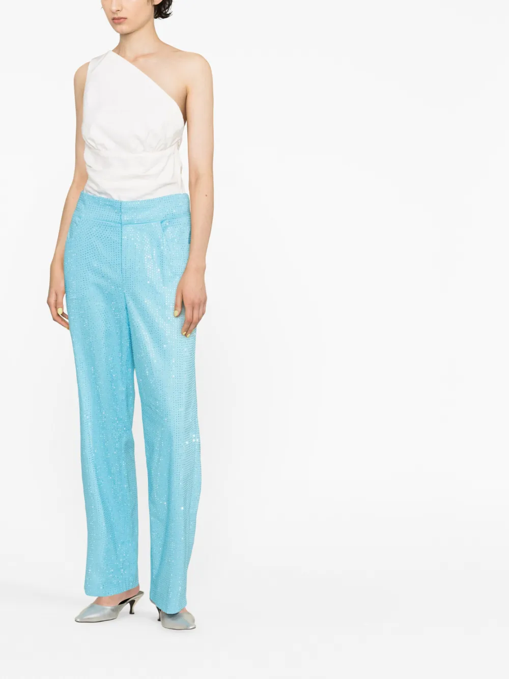 Giuseppe Di Morabito crystal-embellishment trousers | Slacks | Image 2