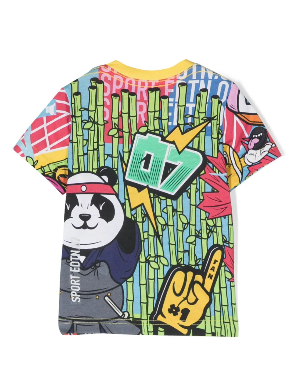 Dsquared2 Kids T-shirt met print - Geel