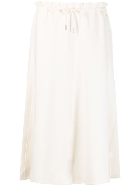 BOSS - drawstring-waist midi skirt