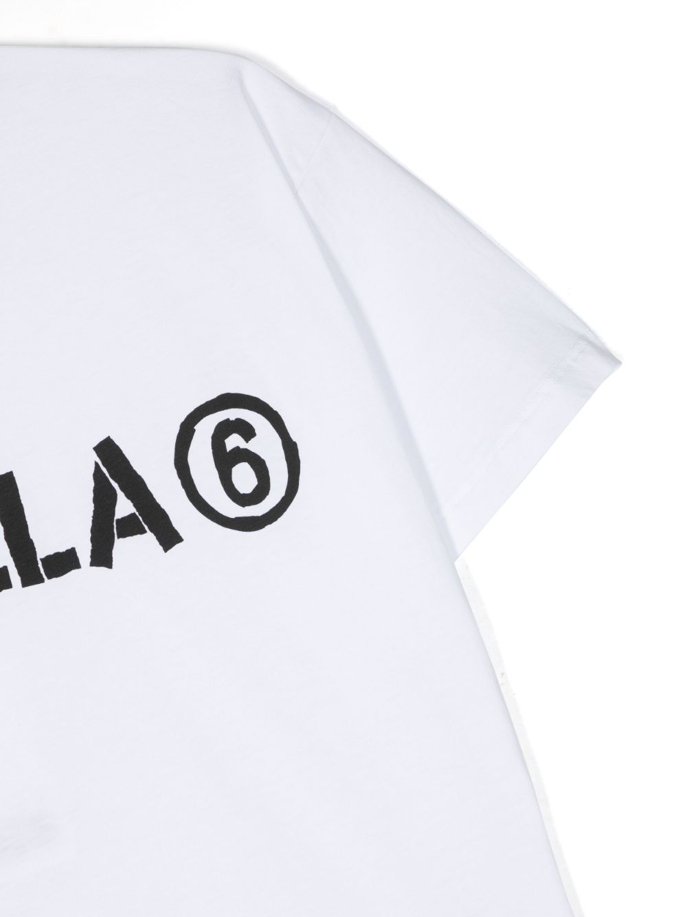 Shop Mm6 Maison Margiela Logo Print Short-sleeve T-shirt In White