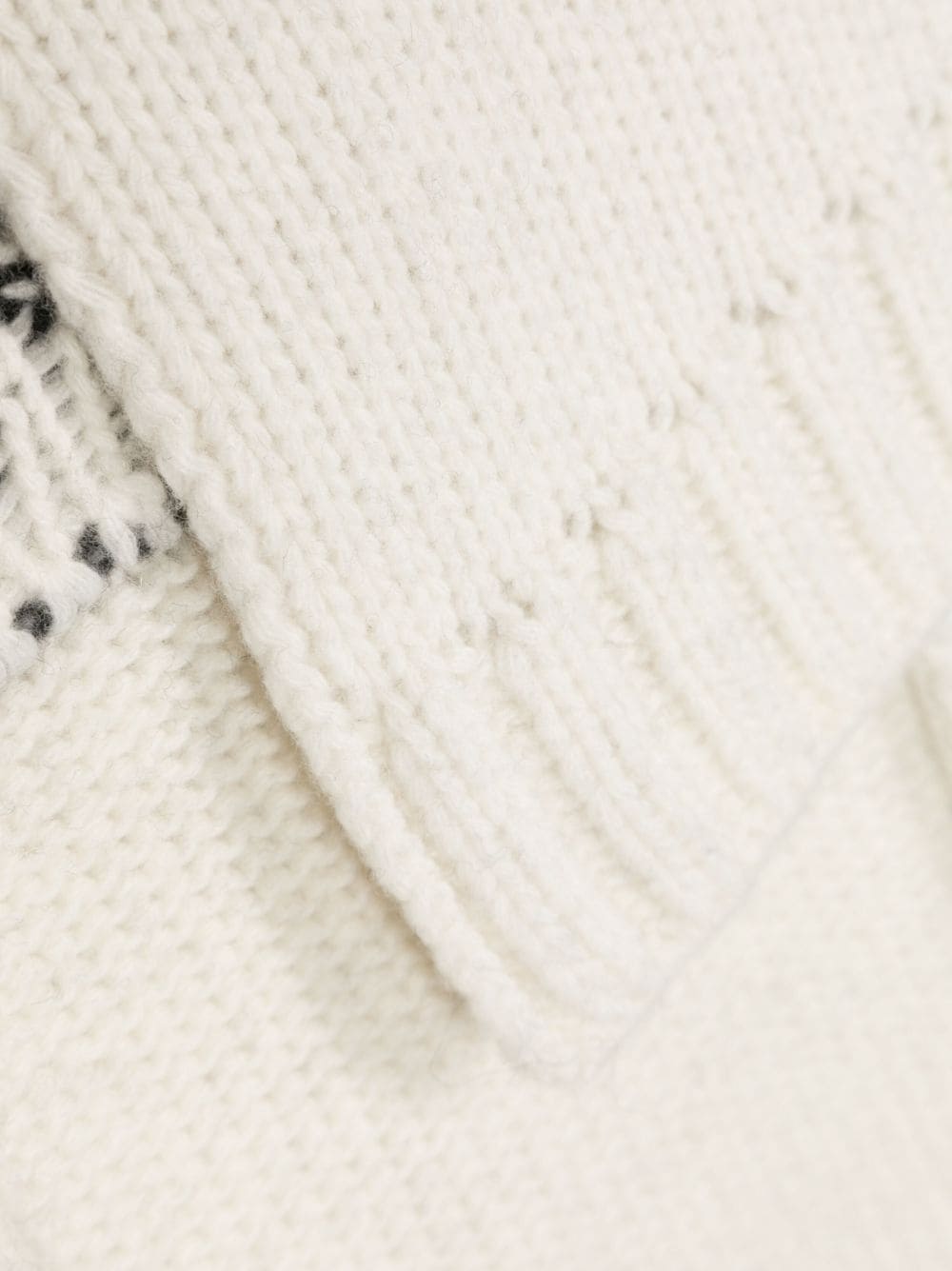 Shop Mm6 Maison Margiela Intarsia-knit Logo Scarf In White