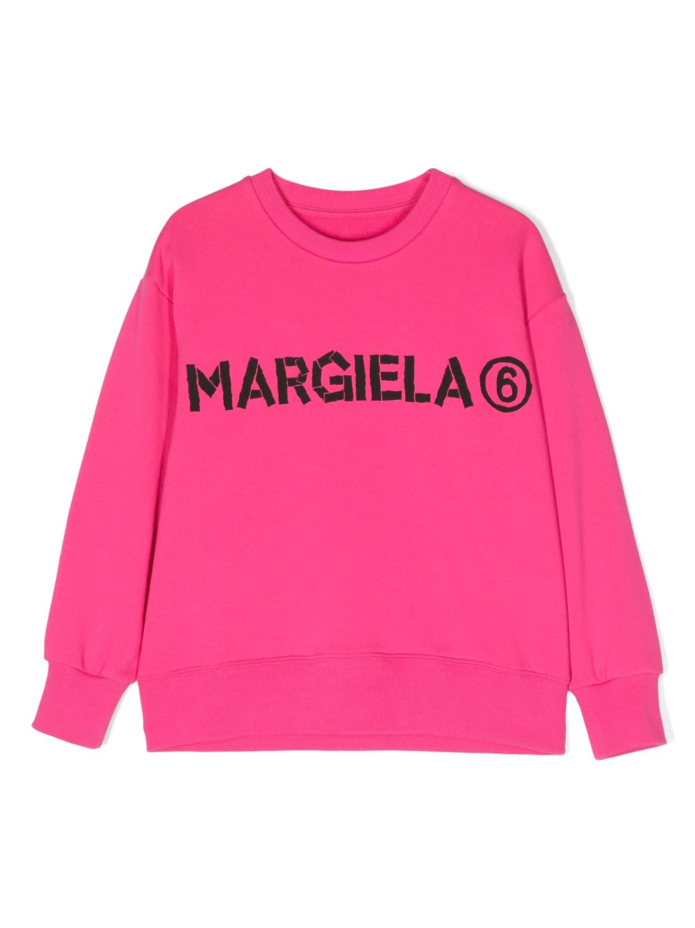 Mm6 Maison Margiela Sweatshirt Mit Logo In Pink