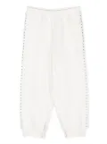 MM6 Maison Margiela Kids stud-detail track pants - White