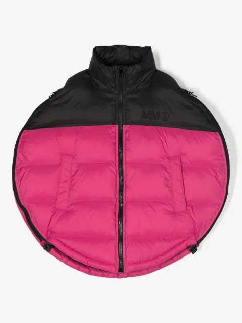 MM6 Maison Margiela Kids chaleco capitonado con parche del logo