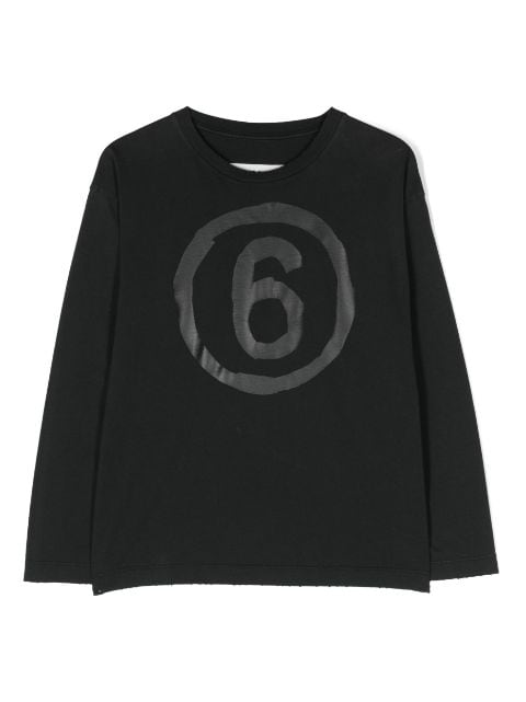 MM6 Maison Margiela Kids suéter con logo estampado