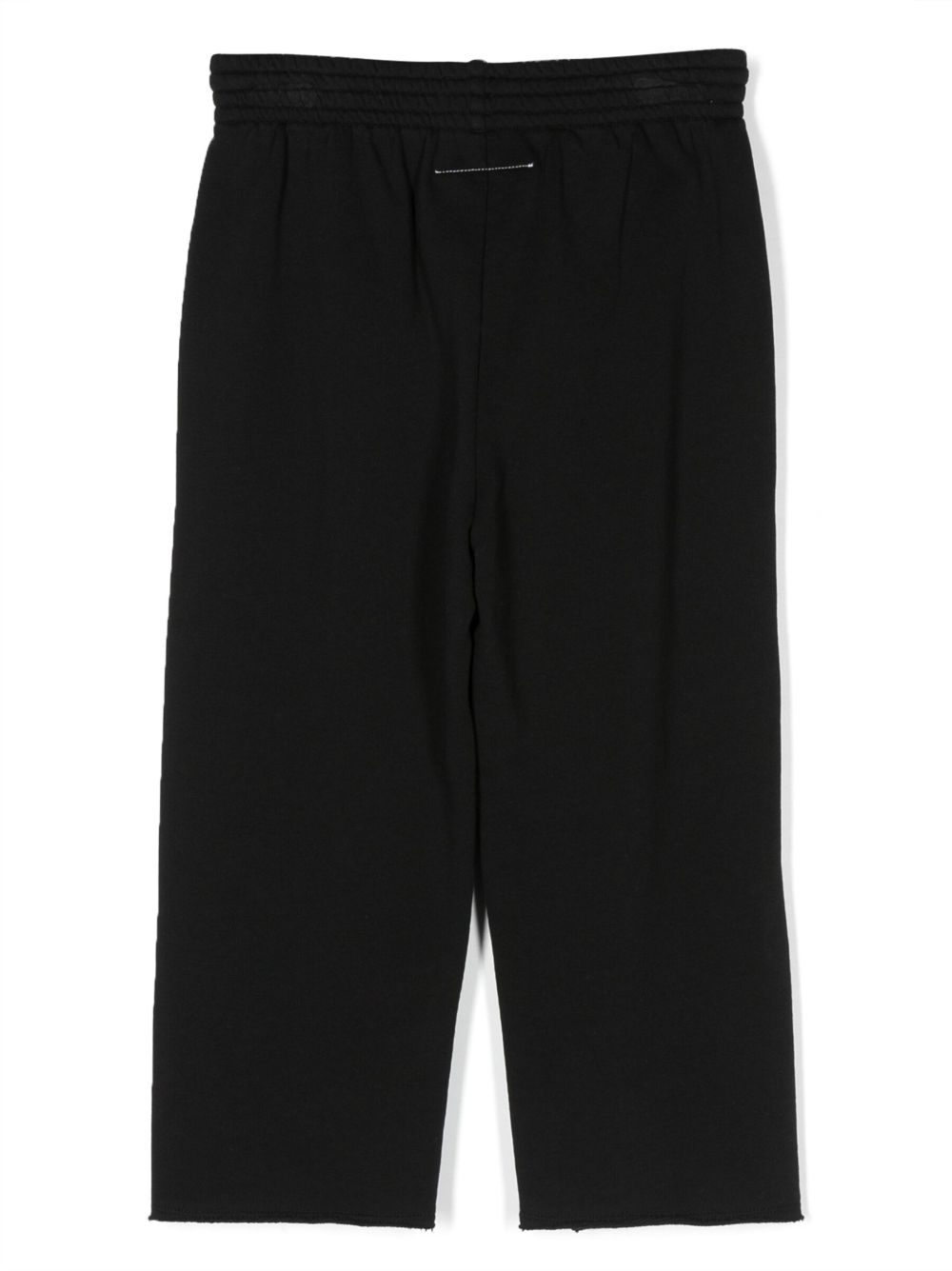 MM6 Maison Margiela Kids logo-print track pants - Zwart