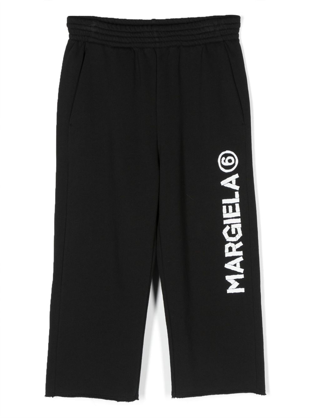 Shop Mm6 Maison Margiela Logo-print Track Pants In Black