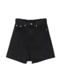 MM6 Maison Margiela Kids A-line denim skirt - Black