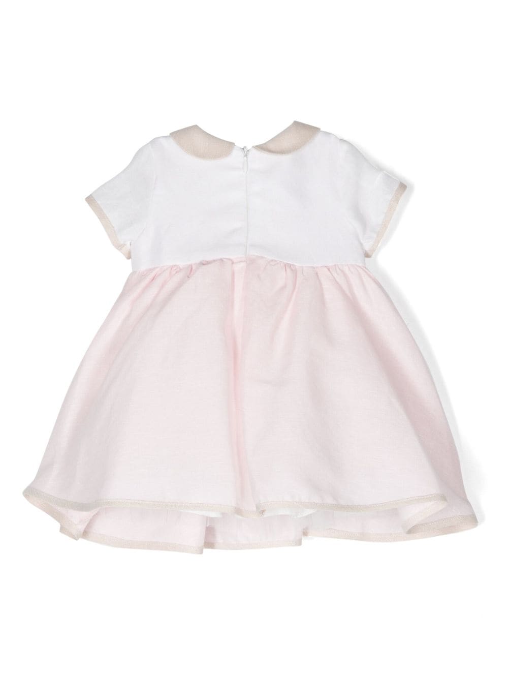 Le Bebé Enfant floral-appliqué dress - Roze