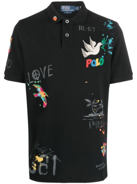 Gucci - Interlocking G-collar Polo Shirt - Men - Cotton - L - Black