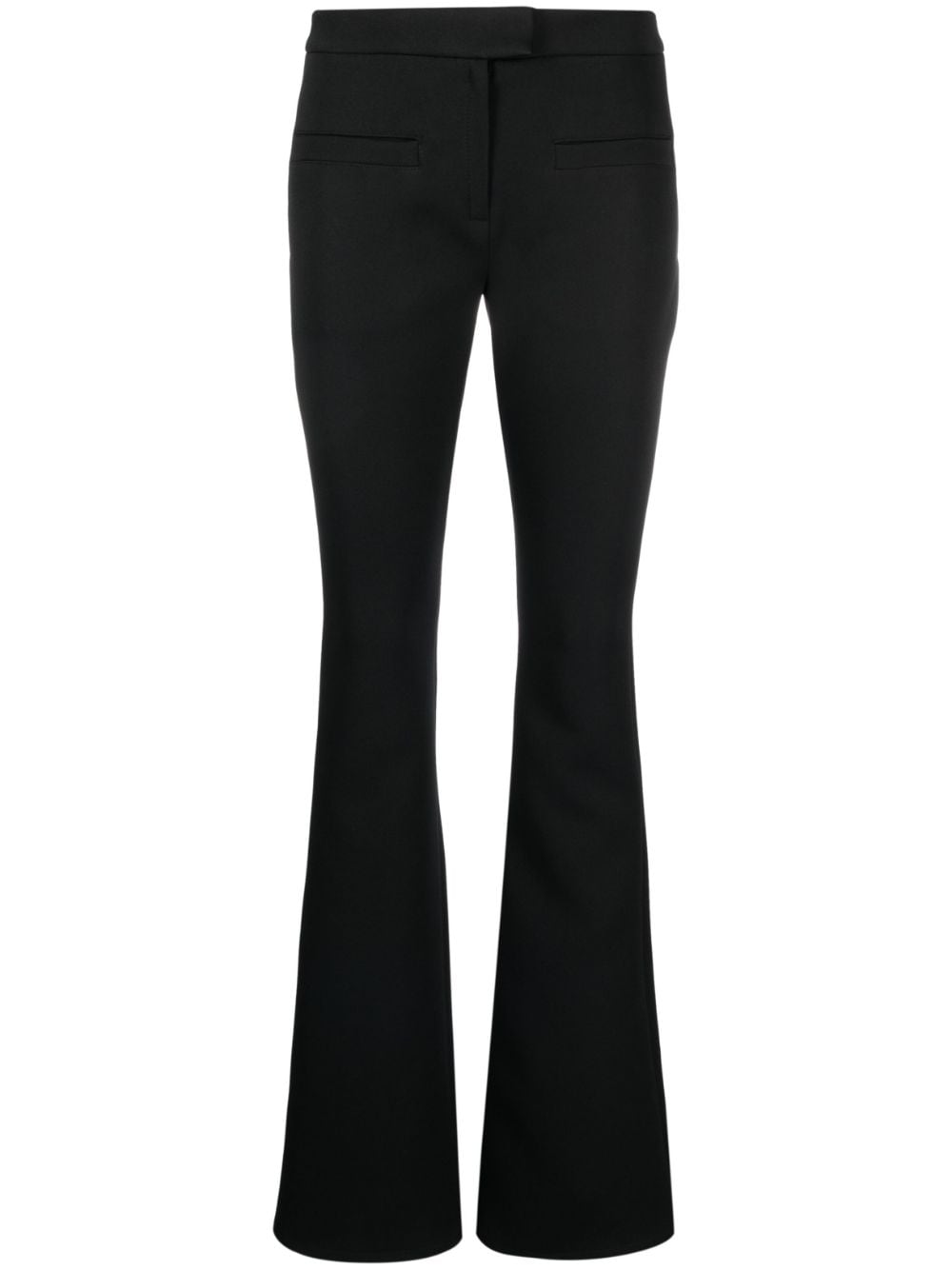 COURRÈGES FLARED OFF-CENTRE FASTENING TROUSERS