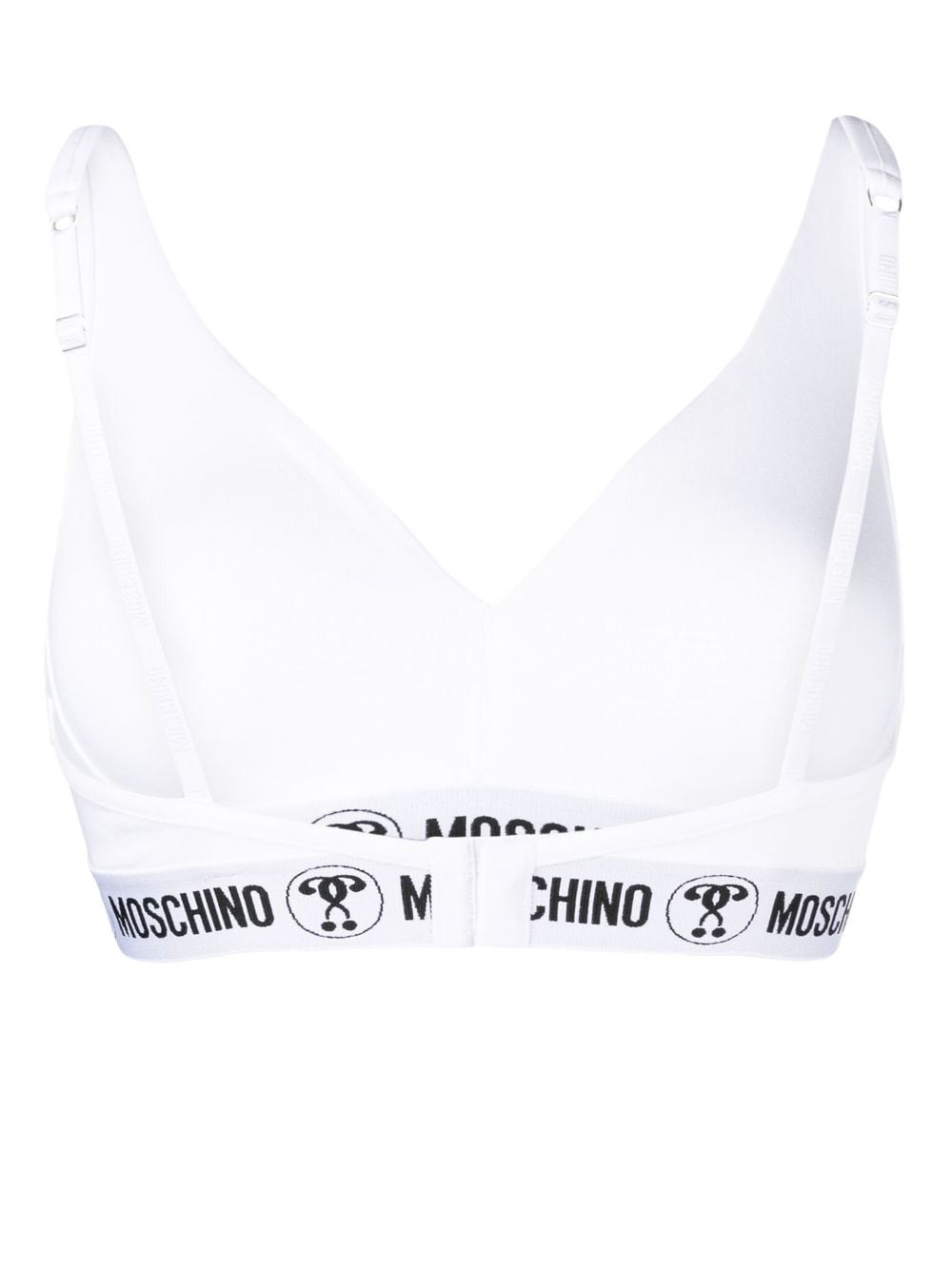 Shop Moschino Logo-underband Bra In White