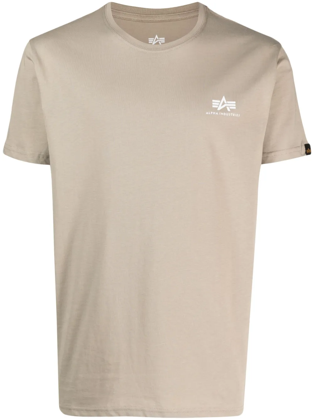 Alpha Industries Camiseta com logo no busto | Marrom | Image 1