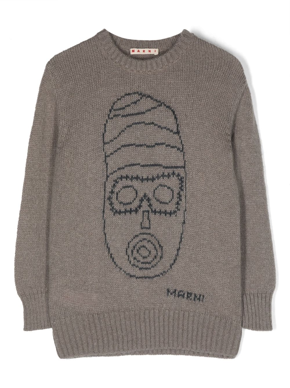 intarsia-knit mohair-blend jumper