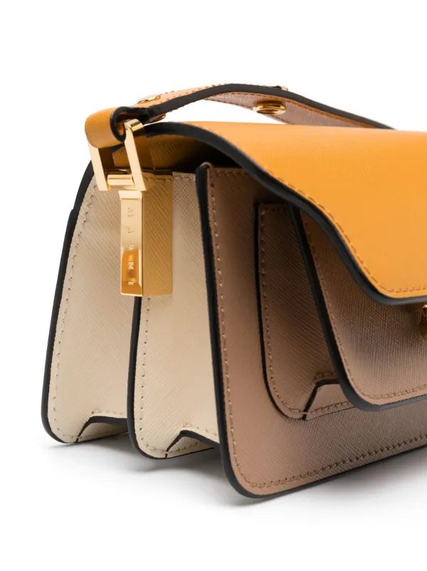 Marni Kids Trunk Crossbody Leather Bag | Brown | FARFETCH