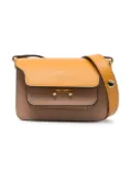 Marni Kids Trunk crossbody leather bag - Brown