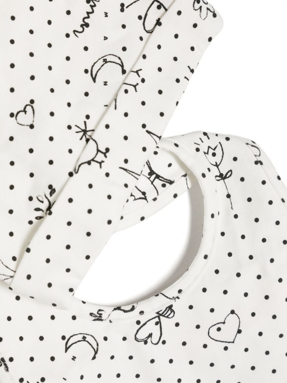 Shop Marni Graphic-print Polka-dot Body Set In White