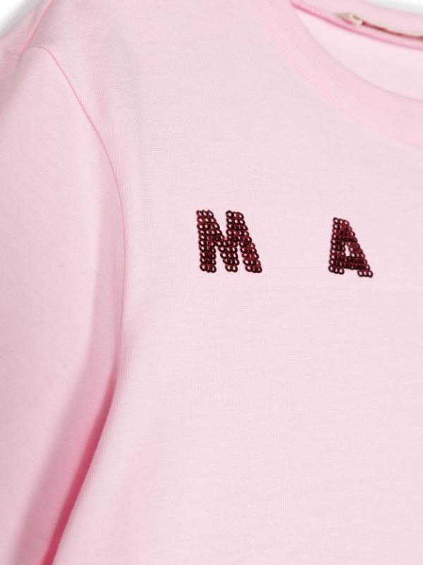 Marni Kids スパンコールロゴ Tシャツ - Farfetch