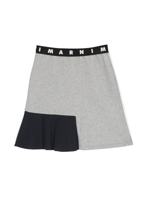 Marni Kids logo-band skirt