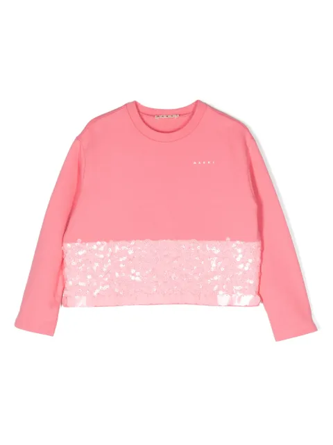 Marni Kids sudadera con lentejuelas