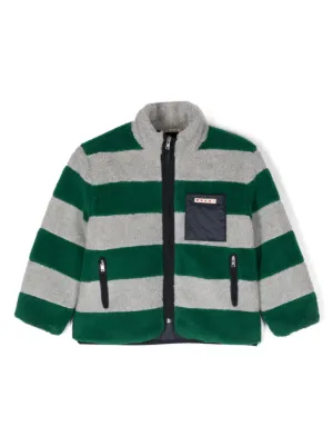 Green clearance striped jacket