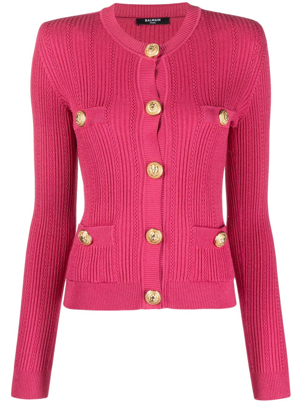 Balmain Textured Knit Cardigan - Farfetch