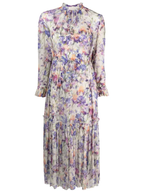 Tama floral-print midi dress