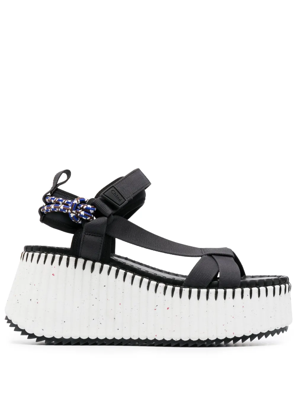 Chloé Anklestrap Platform Sandals In Black ModeSens