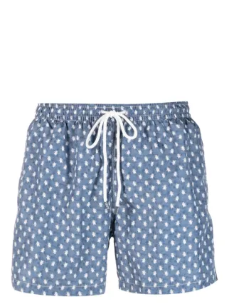 Fedeli penguin print Swim Shorts Farfetch