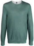 Fedeli crew-neck cotton jumper - Green
