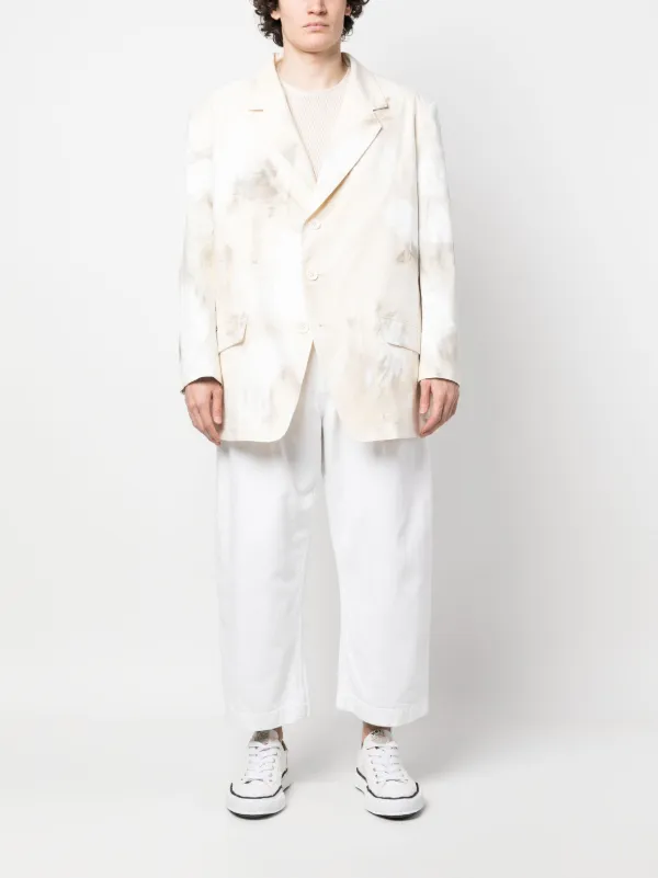 Yohji Yamamoto abstract-print Jacket | Neutrals | FARFETCH ID