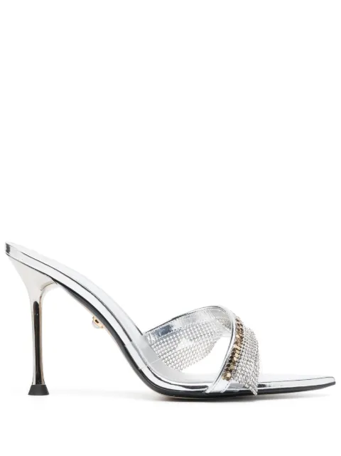 Alevì Crystal 95mm leather mules