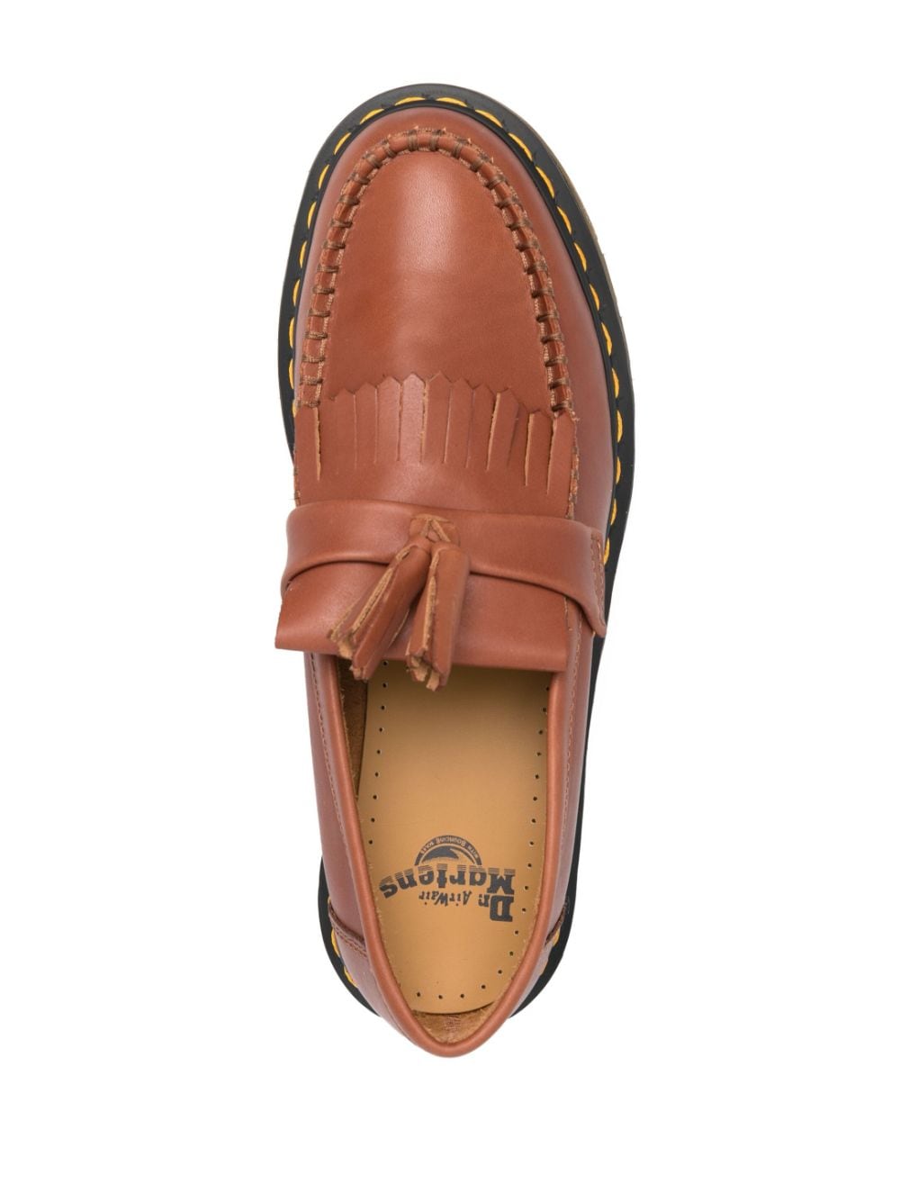 Shop Dr. Martens' Saddle Leather Loafers In Brown