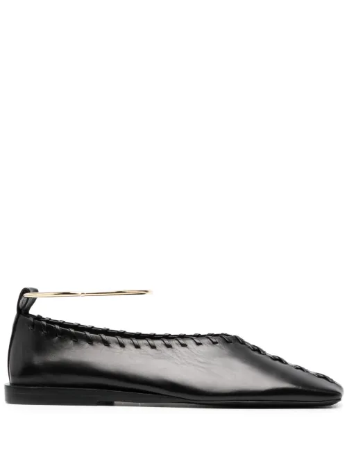 Ballerines à détail d'anneau - Jil Sander - Modalova